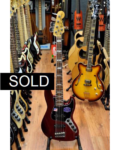 Fender American Deluxe Jazz Bass V Wine Red